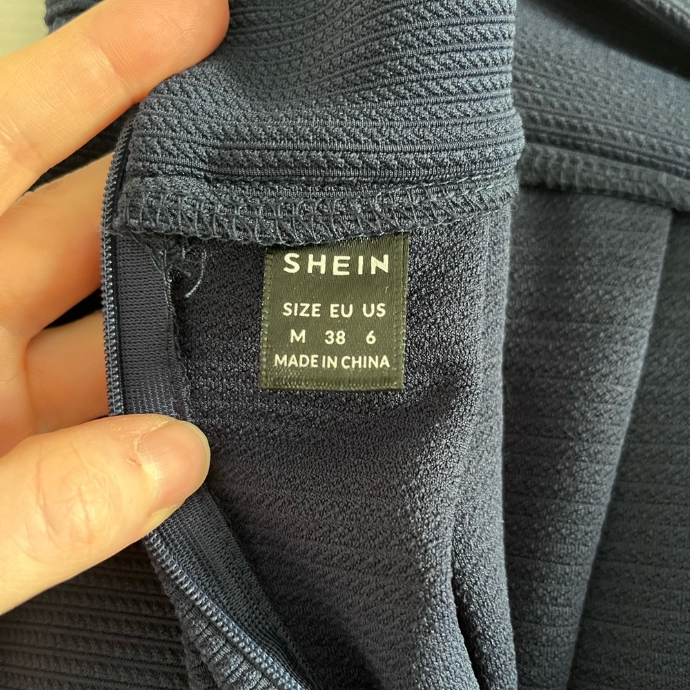 SHEIN Navy Blue Skirt with Bow - Picture 4 of 4